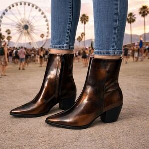 Matisse Caty Ankle Boots Bronze - Size 7M